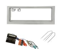 Sound-way Single DIN Car Radio, 1 DIN Front Panel Frame, ISO Connector Cable, Antenna Adapter, Release Keys compatible with Citroen C5, Peugeot 407