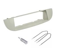 Sound-way Single DIN Car Radio Frame Installation Kit, 1 DIN Front Panel Frame, Antenna Adapter, Release keys, compatible with FIAT 500 Cinquecento