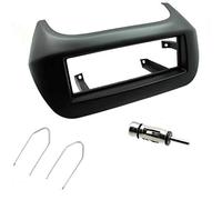 Sound-way Single DIN Car Radio Frame Installation Kit, 1 DIN Front Panel Frame, Antenna Adapter, Release Keys, compatible with Citroen Nemo, Fiat Fiorino Qubo, Peugeot Bipper