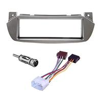 Sound-way Single DIN Car Radio Frame Installation Kit, 1 DIN Front Panel Frame, ISO Connector Cable, Antenna Adapter, compatible with SUZUKI ALTO 2009