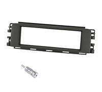 Sound-way - Single DIN Car Radio Frame Installation Kit, 1 DIN Front Panel Frame Stereo compatible with Smart Forfour