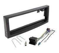 Sound-way - Single din car radio installation kit fascia adapter compatible with Citroen C5 / Peugeot 407 1 din black - 1D-C5N