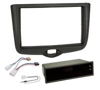 Sound-way - Single/Double DIN Car Radio Frame Installation Kit, 1 DIN / 2 DIN Front Panel Frame Stereo compatible with Toyota Yaris 1999-2003