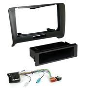 Sound-way - Single/double din car radio stereo installation kit fascia adapter compatible with AUDI TT 2006-2014