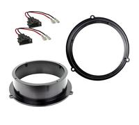 Sound Way Speaker Adapters, Stands 6.5 / 6.5 inches / 165 mm for Audi A4/A5/S5/Q5, Plug & Play Installation Kit for Rear Doors