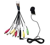 Sound-way Wiring Connector Adapter Cable Interface Wiring Connector Adapter Cable 20 Pin Outputs AV Inputs Subwoofer RCA + Microphone