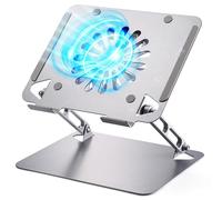 SOUNDANCE Laptop Cooling Pad with Upgrade Low-Noise Fan and 3.0 USB Hubs, Ventilated Laptop Cooler Prevent Overheating, Adjustable Ergonomic Laptop Stand Support Up to 16” Gaming Notebook Computer