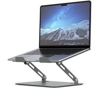 SOUNDANCE Laptop Stand, Heavy Metal Base, Adjustable, 10-15.6", Grey