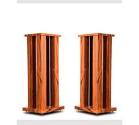 SoundArtist M5 Speaker Stands HiFi Audio MDF Loudspeaker Racks 24 inch Supports 150 Lbs for Bookshelf Speakers Pair (PVC Wood Finish)