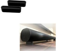 Soundbar Riser Feet Stand Set Black Compatible with Sonos Arc - Elevate 1″-3″ for Better Sound & Under-Cabinet Clearance, Anti-Vibration Soundbar Lift Kit, Tool-Free Installation (50mm)