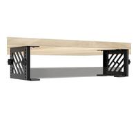 Soundbar Under Desk Mount Adjustable Soundbar Mounting Bracket Compatible with Samsung/Bose/Vizio/LG/Sony/JBL and More Under Desk Soundbar Holder for TV Stand or Desk Height Range of 4.2"- 8" Black