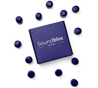 Soundbloc Earplugs™ - Ear Plugs for Sleep - Custom Fit Noise Cancelling Reusable Soft Silicone, 27dB Sound Reduction - Swimming, Travel, Focus, Work. (Midnight, Medium - Large)