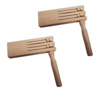Soundboard Educational Toy Wood Ratchets Noise Makers For Kids Wood Castanets Kids Percussion Traditional Matraca Instrument Ratchet Instrument