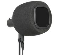 Soundbox 7B Top Address Recording Isolation Booth - Portable Microphone Shield with Replaceable Pop Filter for Studio Quality Vocals, Podcasting. Compatible with SM7B, MV7 (Classic Black Pop Filter)