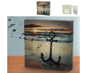 Soundbox 'Anchor' Motion Sensor | 12 x 12 x 3.5 cm Cardboard Plastic | Wave Noise Volume Adjustable (1 x Soundbox Anchor)