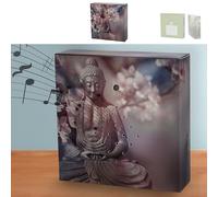Soundbox 'Buddha' Motion Sensor | 12 x 12 x 3.5 cm Cardboard Plastic | Meditation Sound Volume Adjustable (1 x Soundbox Buddha)