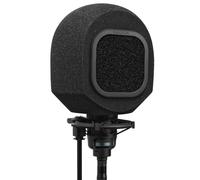 Soundbox Vocal Recording Isolation Booth - Portable Microphone Shield with Replaceable Pop Filter for Studio Quality Singing, Podcasting, and Voiceover Sound. (Acoustic Foam Pop Filter)