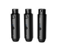 Soundcheks Wireless Microphone Transmitter Receiver, 2.4GHz XLR Wireless Microphone System with 24-bit 192kHz, High-Resolution for Dynamic Microphones, Audio Mixer, PA System, Camera （2 TX 1 RX