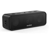 soundcore 3 by Anker, Bluetooth Speaker with Stereo Sound, Pure Titanium Diaphragm Drivers, PartyCast Technology, BassUp, 24H Playtime, IPX7 Waterproof, App, Custom EQ, Home, Outdoor, Beach
