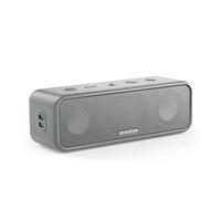 soundcore 3 by Anker, Bluetooth Speaker with Stereo Sound, Pure Titanium Diaphragm Drivers, PartyCast Technology, BassUp, 24H Playtime, IPX7 Waterproof, App, Custom EQ, Home, Outdoor, Beach