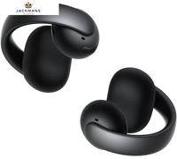 soundcore AeroClip by Anker, Open-Ear Earbuds, Clip-On Midnight Black