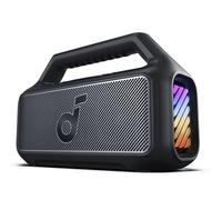 soundcore Anker Boom 2 Bluetooth Speaker, Outdoor Speaker with 80W, Subwoofer, BassUp 2.0, 24H Playtime, IPX7 Waterproof, Floatable, RGB Lights, Custom EQ, USB-C, Portable for Camping, Beach, Garden