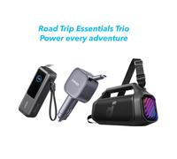 Soundcore Boom 2 Plus +Anker 165W Laptop Power Bank +Anker USB-C Car Charger Black