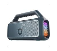 SoundCore by Anker, Boom 2 Outdoor Speakers, 80W, Subwoofer, BassUp 2.0, 24-Hour Battery, IPX7 Waterproof & Floats, LED Light, USB-C, EQ, BT 5.3