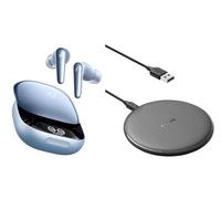 soundcore Liberty 4 Pro by Anker with Wireless Charger, Noise Cancelling Wireless Earbuds, PowerWave Pad Upgraded 10W Max, 7.5W for iPhone 11, 11 Pro, 11 Pro Max, Xs Max, XR, XS, X, 8, 8 Plus