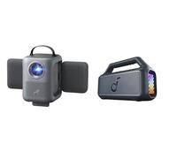 soundcore Nebula P1i Smart Projector and Boom 2 Bluetooth Speaker Bundle, Full HD 1080P, WiFi and Bluetooth, 380 ANSI Lumens, 80W Sound, 24H Playtime, IPX7 Waterproof