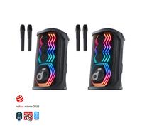 soundcore Rave 3S | AI Karaoke Party Speaker with 200W Sound, Light Show 2 Pack (For Stereo Setups)
