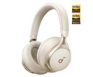 soundcore Space One | Noise Cancelling Headphones, 2X Stronger Voice Reduction Latte Cream / 1 Pack