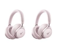 soundcore Space One | Noise Cancelling Headphones, 2X Stronger Voice Reduction Pink / 2 Pack