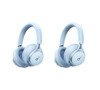 soundcore Space One | Noise Cancelling Headphones, 2X Stronger Voice Reduction Sky Blue / 2 Pack
