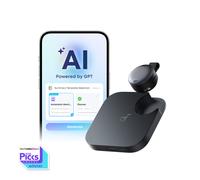 soundcore Work | The World's First Coin-Sized AI Voice Recorder Black