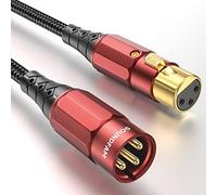 SOUNDFAM Professional XLR Cable 1M, XLR Male to Female Balanced Microphone Cable, Heavy Duty Shielded Audio Cord for Stage, Studio & Home Recording