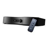 SoundFun Mirai Speaker TV Dialogue Enhancing Speaker - Providing Clear Dialogue While Helping You Lower Your TV Volume - Wired Connection Optical Digital/AUX - Black