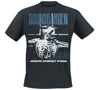 Soundgarden Jesus Christ Pose T-Shirt Black, Black, S