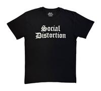 Soundgarden Social Distortion Band Logo Mono T-Shirt in Black | Size: Medium Soundgarden Black M