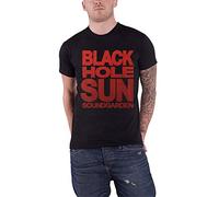 Soundgarden T Shirt Black Hole Sun Grunge Band Logo Official Mens Black XXL