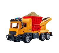 Sounding Construction Dumper, Luminous Transport Truck, Versatile with Racing Feature, Authentic Sand Vehicle, Rugged Dirt Hauler with Bright Design, Outdoor Accessory for Farm and Track