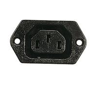 Soundlab 250V 6A AC Shrouded 3 Pin IEC Chassis Outlet
