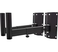 SoundLAB 35mm Heavy Duty Adjustable Speaker Wall Bracket (Pair) (Black)
