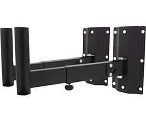 SoundLAB 35mm Heavy Duty Adjustable Speaker Wall Bracket (Pair) (Black)