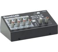 Soundlab 4 Channel Stereo Microphone Mixer