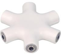 Soundlab 5 Way Audio Splitter For Ipod, Iphone, Ipad & Mp3 Players White