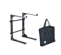 Soundlab Adjustable Laptop DJ Stand Portable Height-Alterable Support for 12-17 Inch Notebooks, Controllers, Mixers, Home Studio Equipment with Carry Bag