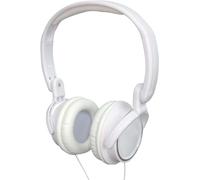 Soundlab Deep Bass Folding Stereo Headphones With Adjustable Headband White
