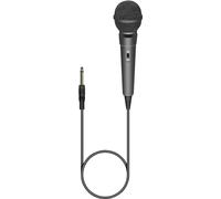 SoundLAB Dynamic Unidirectional Karaoke Microphone With Fixed 6.35mm Jack Lead 3m Length For Singing, Presentations, Practice, Home Party, Celebration, Perforamce, Kids, Adults, Portable Black