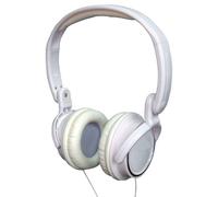 Soundlab Deep Bass Folding Stereo Headphones With Adjustable Headband White